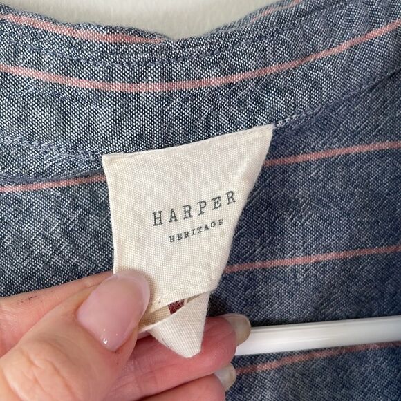 EUC Francesca's Harper Vintage Tunic Tank Top Cover Up L - Picture 3 of 7